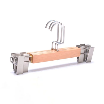 Вішак MORO для брюк Wood 28*13*1.2см дерево+нержавіюча сталь M-4209