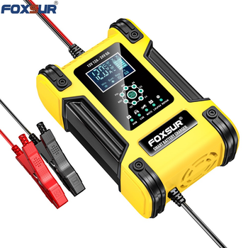 Импульсное зарядное устройство FOXSUR 12V 12A / 24V 6A с дисплеем и функцией восстановления