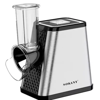 Овощерезка-мультирезка электрическая Sokany SK-06029 200 Вт с 5 сменными насадками для овощей и фруктов (107-163-SK-06029)