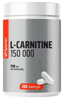 Жироспалювач L-Карнітін Sporter L-carnitine 150000 200 капс