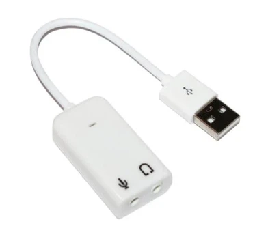 Звуковая карта USB 2.0, 7.1, Dynamode C-Media 108, White, 90 дБ, Box (USB-SOUND7-WHITE)