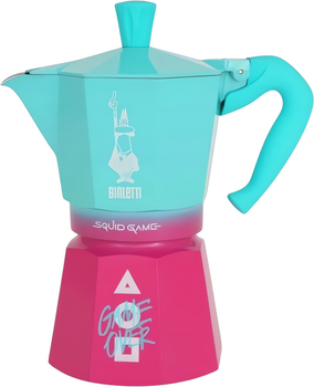 Гейзерна кавоварка Bialetti Moka Express Squid Game на 6 чашок (8006363077125)
