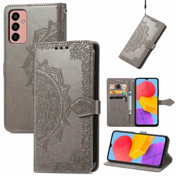 Чохол Vintage для Samsung Galaxy A16 / A165 книжка шкіра PU з візитницею сірий