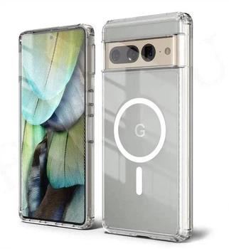 Прозорий магнітний чохол AeronGuard з MagSafe для Pixel 7Pro | Тонкий, ударостійкий, підтримка бездротової зарядки
