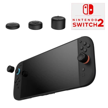 Силиконовые накладки DOBE (6 шт. в трех размерах) на стики Joy-Con для консоли Nintendo Switch (OLED) / Nintendo Switch 2