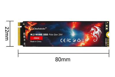 SSD накопитель SomnAmbulist 256 ГБ M.2 2280 Pcle Gen 3x4 NVMe