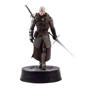 Фигурка Геральта из Ривии The Witcher 3 статуэтка Ведьмака 25 см, игрушка Geralt в коробке