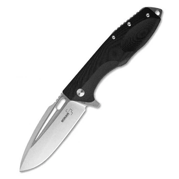 Ніж складаний Boker Plus Caracal Folder, D2, довжина 213 мм, клинок 87 мм, товщина 3.5 мм, Liner Lock, Black (01BO771)