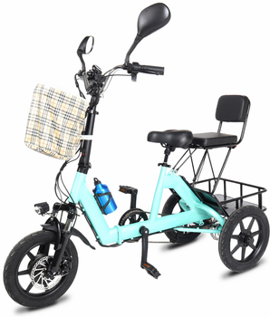 Складний Триколісний електровелосипед VELOMOTOR COMFORT CARGO