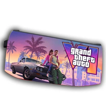 Пенал школьный GTA 6 ГТА 6 Grand Theft Auto VI двухсторонний 22х11 см (pn_0208)