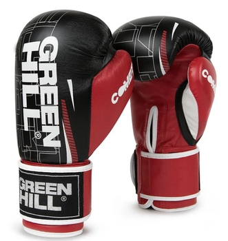 Перчатки бокс GREEN HILL COMET искусственная кожа красный 12oz