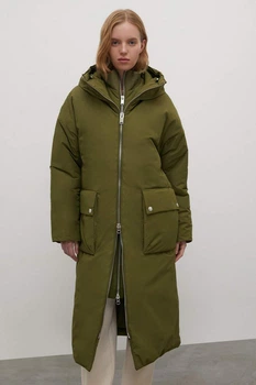 Длинная зимняя женская куртка Finn Flare FWB51050-908 Down fill зеленая 2XL