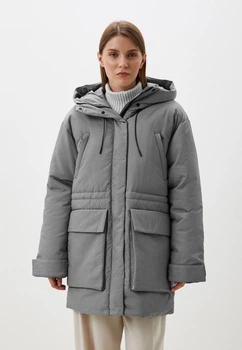 Зимняя женская парка oversize Baon B0424503-202 серая S