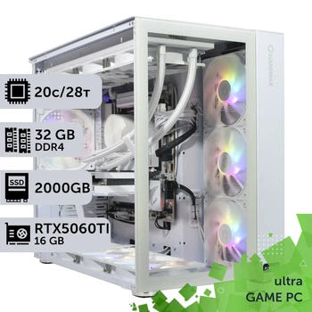 Игровой компьютер GamePC Ultra #509 Core i7 14700K / 32 GB / SSD 2TB / GeForce RTX 5060Ti 16GB геймерский системный блок для киберспорта и стриминга
