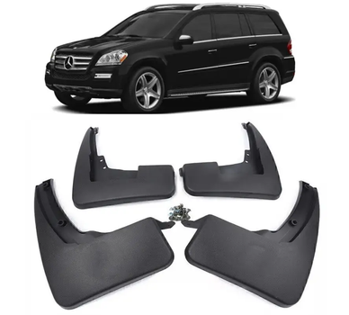 Брызговики Mercedes Benz GL X164 2006-2012 комплект 4 шт. под порог