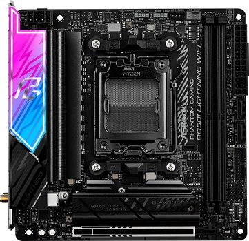 Материнська плата ASRock B850I Lightning Wi-Fi (sAM5, AMD B850, PCI-Ex16)