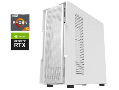 Игровой ПК DarkFlash DK431 White Color Tower / AMD Ryzen 5 5500 (6 (12) ядер по 3.6 - 4.2 GHz) / 16 GB DDR4 / 512 GB SSD M.2 / nVidia GeForce RTX 3070, 8 GB GDDR5, 256-bit / 750W б/у