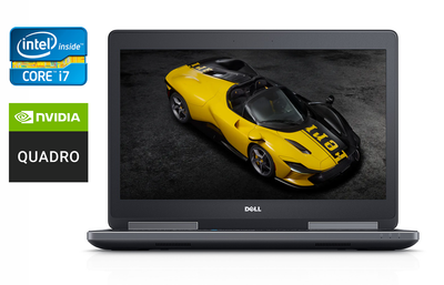 Мобильная рабочая станция Б-класс Dell Precision 7510 / 15.6" (1920x1080) IPS / Intel Core i7-6820HQ (4 (8) ядра по 2.7 - 3.6 GHz) / 32 GB DDR4 / 480 GB SSD / nVidia Quadro M2000M, 4 GB GDDR5, 128-bit / HDMI / Windows 10 б/у