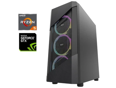 Игровой ПК DarkFlash Pollux Tower / AMD Ryzen 5 5500 (6 (12) ядер по 3.6 - 4.2 GHz) / 16 GB DDR4 / 512 GB SSD M.2 / nVidia GeForce GTX 1070, 8 GB GDDR5, 256-bit / 750W б/у