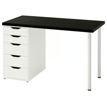 Стол LAGKAPTEN/ALEX IKEA 194.170.51 черно-коричневый / белый