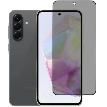 Захисне скло Fiji Privacy для Samsung Galaxy A56 5G (A566) антишпигун Anti-Dust повне проклеювання чорний