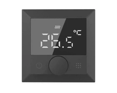 Программируемый терморегулятор In-Therm PWT 510 Wi-Fi черный матовый для электрического теплого пола с выносным датчиком и сенсорным управлением