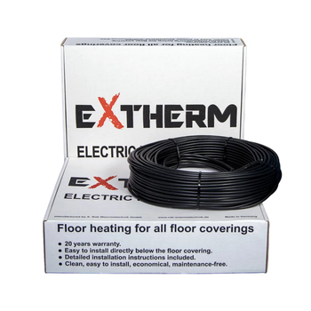 Нагревательный кабель Extherm ETT-ECO-30 2190 Вт; 73 п.м. двожильный экранованный для теплого пола и защиты трубопроводов для открытых и внутренних помещений