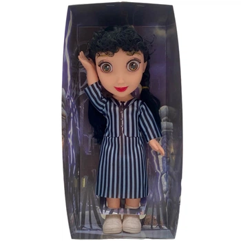Музыкальная Кукла Уэнсдэй Игрушка для Девочек Addams Family Wednesday Венздей