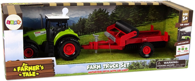 Іграшка LEAN Toys Трактор з культиватором, світлом і звуками Зелений 15219 (5905515356046)
