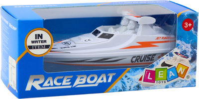 Іграшка LEAN Toys Човен на батарейках, плаваючий, білий 24205 (5905991053514)