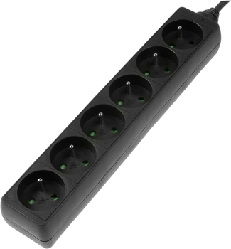 Подовжувач Hama Standard 6 розеток 1.5m Black (4047443333780)