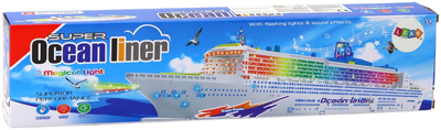 Іграшка LEAN Toys Пасажирський круїзний корабель з світловими та звуковими ефектами 17861 (5905991007111)