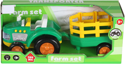 Іграшка LEAN Toys Сільськогосподарський трактор для малюків з тваринами та фермером, а також зі світлом і звуком 24739 (5905991057895)