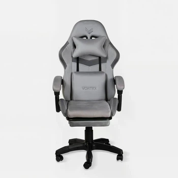 Геймерское кресло Virgo X27 Vortex Light Grey с подставкой для ног