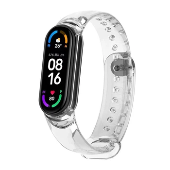 Силіконовий ремінець для браслета Xiaomi Mi Band 8/9, Прозорий