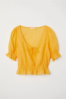 Топ H&M жовтий QAIFA485 42