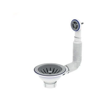 Выпуск резьбовой Zerix KS-02 3 1/2" с гибким круглым переливом (ZX5092)