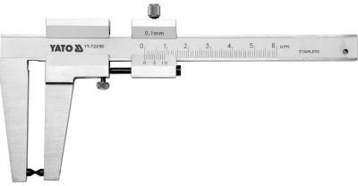 Suwmiarka do tarcz hamulcowych YATO 160 mm zakres 0-60 mm dokładność ±0,1 mm szczęki 55 mm (YT-72090)