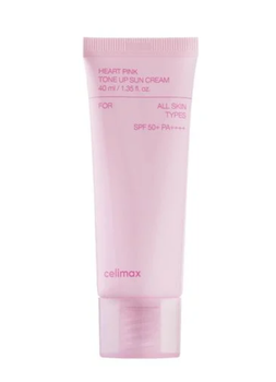 Увлажняющий солнцезащитный крем Celimax Heart Pink Tone Up Sun Cream SPF 50+ PA++++, 40 мл