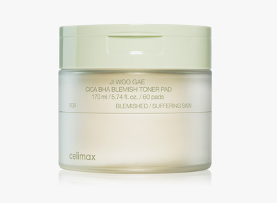 Пады успокаивающая для лица Celimax Ji Woo Gae Cica BHA Blemish Toner Pad, 60 шт