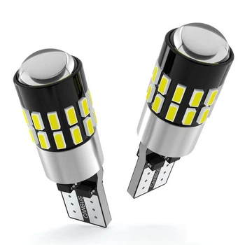 Светодиодная LED-лампа AutoLight T10 W5W 12-24V CANBUS с линзой 2 шт
