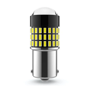 Светодиодная LED-лампа AutoLight P21W (1156) BA15S с линзой 12-24V