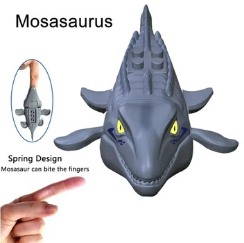 Конструктор маленький динозавр Мозазавр Jurassic World Світ юрського періоду 13х4 см Сірий