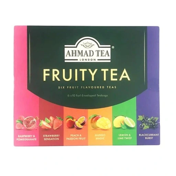 Набір з 2 упак. Фруктовий чай Ahmad Tea London, набір фруктового чаю, 60 пакетиків