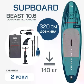 Надувная SUP доска сап борд 10.6 Aqua Marina BEAST BT-23BEP