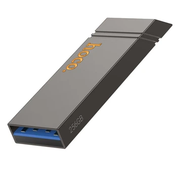 Флеш накопитель USB Hoco UD13, 256GB, USB 3.2, металлический, gray