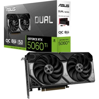 Відеокарта ASUS GeForce RTX5060 Ti Dual OC 8G (90YV0MP2-M0NA00) (DUAL-RTX5060TI-O8G)
