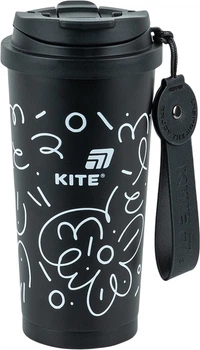 Термокружка Kite 550 мл чорна (K25-1226-1)