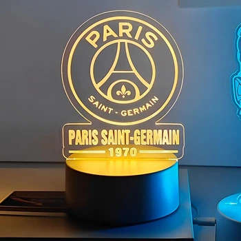 3D ночник Пари Сен-Жермен (ПСЖ) (светильник Paris Saint-Germain (PSG)) на USB