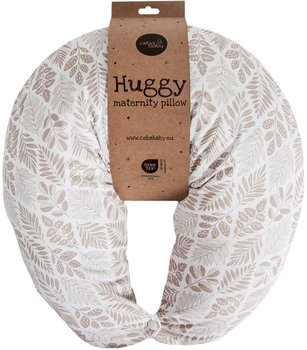 Poduszka dla kobiet w ciąży i karmienia Ceba Baby Cebuszka Huggy Basic Brown Leaves (5907672342054)